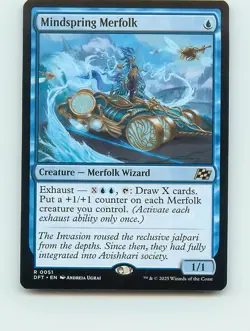 Mindspring Merfolk - R51 - MTG - Aetherdrift (DFT) - Image 1