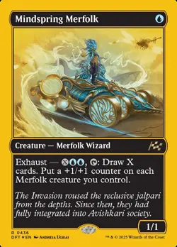Mindspring Merfolk (Borderless) (First-Place Foil) Aetherdrift Foil - Image 1