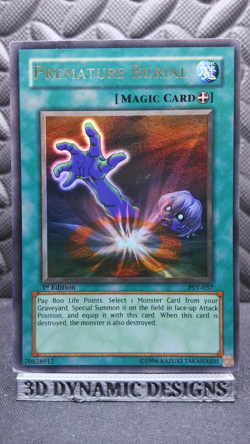 | Yugioh Premature Burial PSV-037 1st Edition Ultra Rare Pharaohs Servant HP | - Image 1