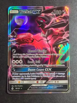 Yveltal GX 79/131 NM Forbidden Light Holo GX Rare Pokemon - Image 1