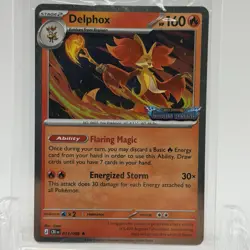 Pokemon TCG Chaos Rising Delphox #013/086 Stamped Promo Sealed - Image 1