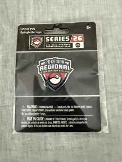 Official Pokemon Regional Championships Series 26 Logo Pin – New Sealed 🔥 - Image 1