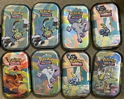 8 Mini Tins Lot *Empty Tins No Packs* - 1x Pokemon - Image 1