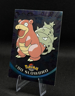 Pokemon Topps Card - Slowbro #80 Holo TV Animation Edition Blue Label - Image 1