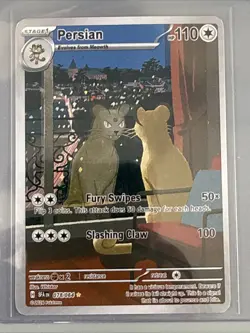 2024 Pokemon Persian SFA En-Shrouded Fable #078 Persian Illustration Rare - Image 1