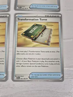 4x Transformation Tome 083/086 Uncommon Chaos Rising Pokemon TCG NM Playset - Image 2