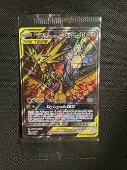 Pokemon TCG SM210 Moltres Zapdos Articuno GX Tag Team Sealed Promo Sun & Moon - Image 1
