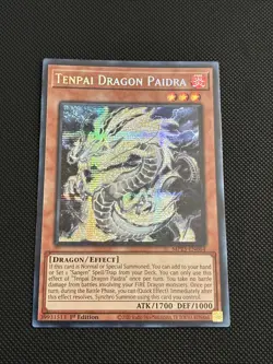 Yugioh Tenpai Dragon Paidra MP25-EN064 1st Edition Prismatic Secret Rare Mint NM - Image 1