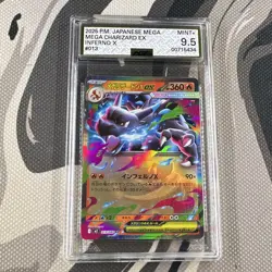 Pokemon Mega Charizard X ex 013/080 M2 Inferno X Japanese AGS 9.5 Mint - Image 1