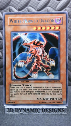 | Yugioh White-Horned Dragon MDP2-EN006 Rare NM- 🔥 | - Image 1
