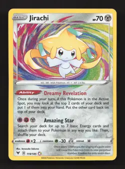 Jirachi 119/185 Amazing Rare Vivid Voltage Pokemon Near Mint - Image 1