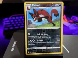 THIEVUL RARE REVERSE HOLO HOLO 048/072 SHINING FATES POKEMON NM - Image 1