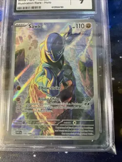 Pokemon Sawk 130/086 IR CGC MINT 9 - Image 2