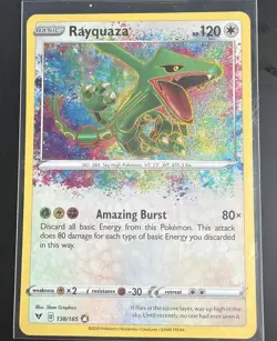 Rayquaza 138/185 Vivid Voltage Amazing Rare Holo Pokemon Card - Image 1