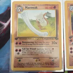 Pokemon VINTAGE 1st Edition Jungle Lot of 2 Marowak and Rhydon - Image 2