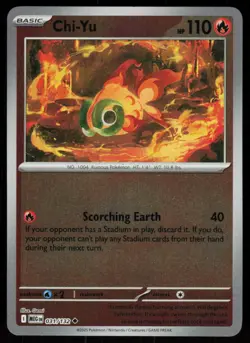 Chi-Yu 031/132 Uncommon Mega Evolution Pokemon Reverse Holo Near Mint - Image 1