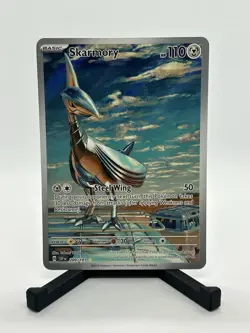 Skarmory Pokemon TCG 209/191 - SV08: Surging Sparks - Illustration Rare - NM IR - Image 1