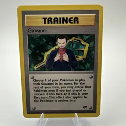 Pokemon Giovanni #104/132 Non-Holo Rare Trainer - 2000 Gym Challenge - Near Mint - Image 1