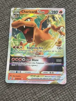 Pokemon Brilliant Stars Charizard VSTAR Ultra Rare Holo Card 018/172SWSH09 NM - Image 2