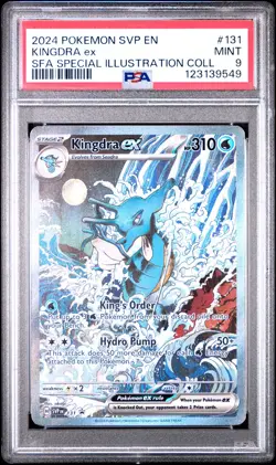 2024 POKEMON SVP EN-SV BLACK STAR PROMO #131 KINGDRA EX PSA 9 - Image 1