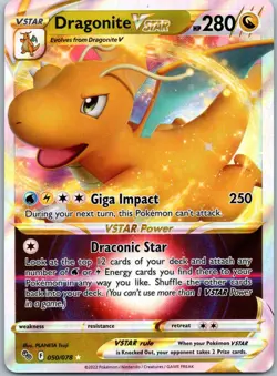 Dragonite VSTAR Ultra Rare Pokemon GO 050/078 NM - Image 1