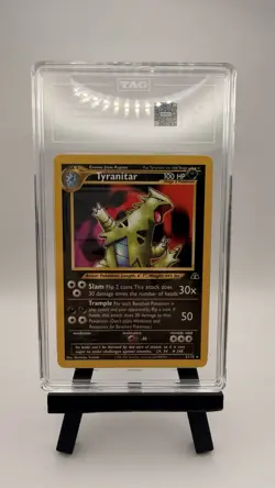 2001 Tyranitar 31/75 Neo Discovery Pokemon TAG 5 Graded WOTC - Image 3