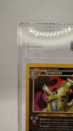 2001 Tyranitar 31/75 Neo Discovery Pokemon TAG 5 Graded WOTC - Image 4