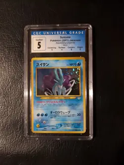 Pokemon Suicune 245 Japanese Holo-Foil Awakening Legends CGC 5 - Image 1