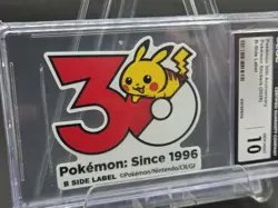 2026 Pokemon Pikachu 30th Anniversary B-Side Label Sticker - CGC 10 - Image 2
