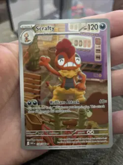 Pokemon Scrafty 139/086 White Flare Illustration English NM - Image 1