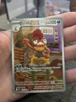 Pokemon Scrafty 139/086 White Flare Illustration English NM - Image 2