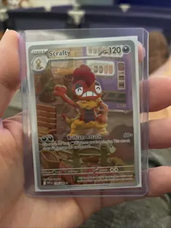 Pokemon Scrafty 139/086 White Flare Illustration English NM - Image 4