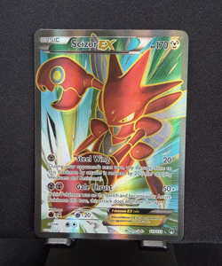 Pokemon TCG Scizor EX 119/122 Breakpoint Full Art Ultra Rare Pokemon Card NM - Image 1
