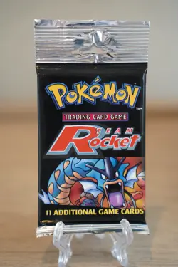 21.00g Pokemon Team Rocket Unlimited Booster Pack Factory Sealed WOTC 2000 - Image 2