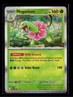 Pokemon 2025 Meganium Mega Evolution Promos Stamped • 001 Holofoil - Image 1
