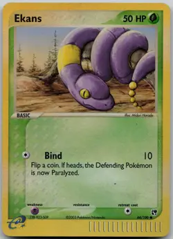 Ekans 64/100 Common Sandstorm Pokemon Reverse Holo Near Mint - Image 1
