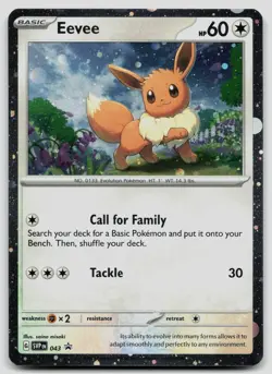 Eevee 043 Scarlet & Violet Promo Pokemon NM - Image 1