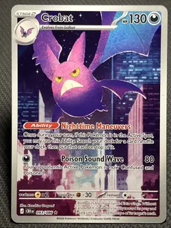 Pokemon TCG: Crobat IR Illustration Rare 93/86 ME: Chaos Rising Pokemon TCG ME:4 - Image 1