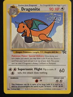 Pokemon TCG Dragonite WB Movie Black Star Promo Card #5 - NM - Image 1