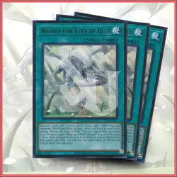 YuGiOh Wishes for Eyes of Blue x3 Ultra Rare | Blue-Eyes White Destiny SDWD - Image 1