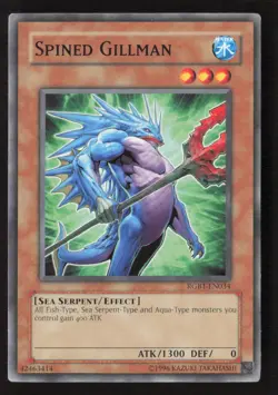 Spined Gillman RGBT-EN034 Common / Short Print Raging Battle Yu-Gi-Oh HP - Image 1