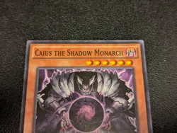 Yugioh Caius the Shadow Monarch SR01-EN004 Emperor of Darkness 1st Edition (LP) - Image 2