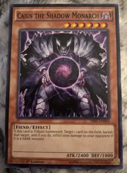 Yu Gi Oh Caius the Shadow Monarch - SR01-EN004 - LP - Common - Image 1