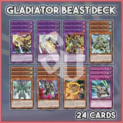 GLADIATOR BEAST DECK 24 | Retiari Bestiari Essedarii Samnite YuGiOh - Image 1