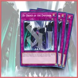 YuGiOh BY ORDER OF THE EMPEROR x3 | SGX4 1st Edition GREAT CARD - Image 1