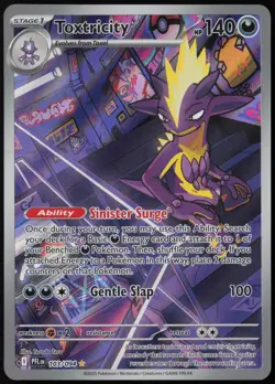 Toxtricity 103/094 Illustration Rare Phantasmal Flames Pokemon Holo Near Mint - Image 1