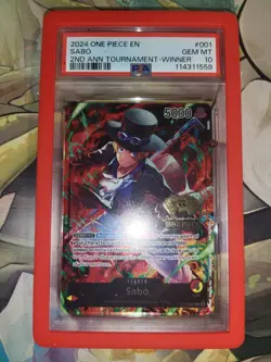 One Piece 2nd Anniversary WINNER 3 Brothers Luffy Sabo Ace Sequential PSA 10 - Image 2