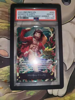 One Piece 2nd Anniversary WINNER 3 Brothers Luffy Sabo Ace Sequential PSA 10 - Image 3