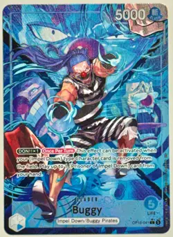 Buggy OP16-041 Leader Alt Art One Piece Card Game - Image 1