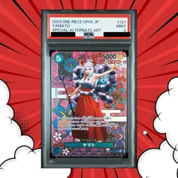 PSA 9 Yamato SP Alt Art OP01-121 Awakening of the New Era Japanese One Piece - Image 1